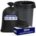 55-60 Gallon Heavy Duty Black Trash Bags, 100 Count O5162