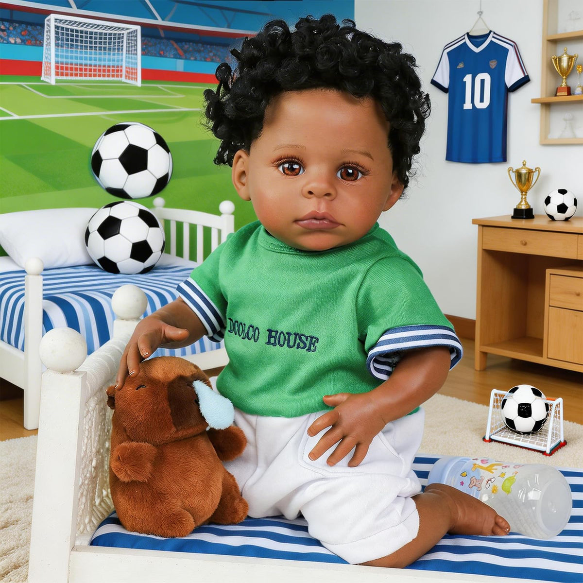 Black 20 Inch Reborn Baby Doll M74858