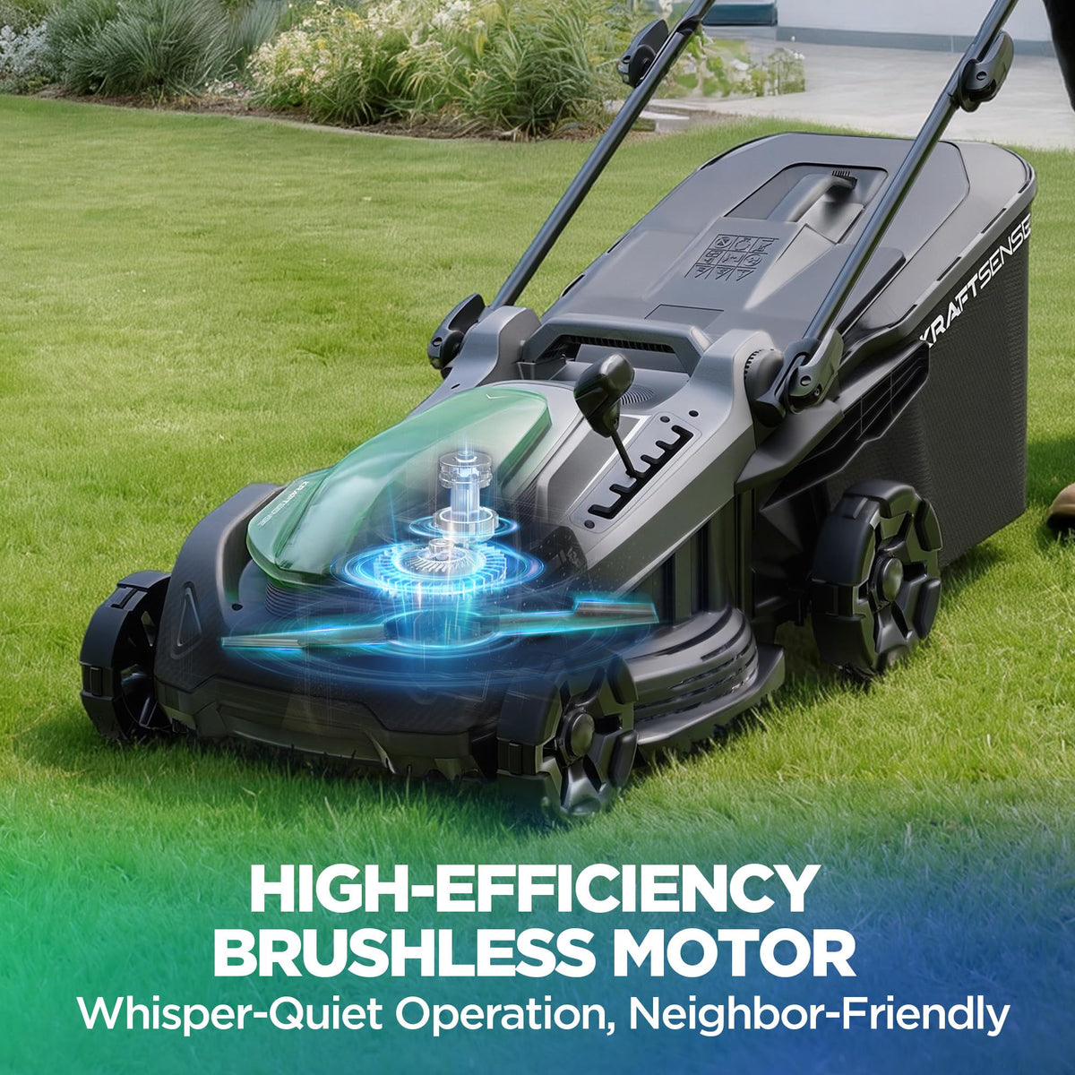 18" 40V Self-Propelled Cordless Electric Lawn Mower R95343