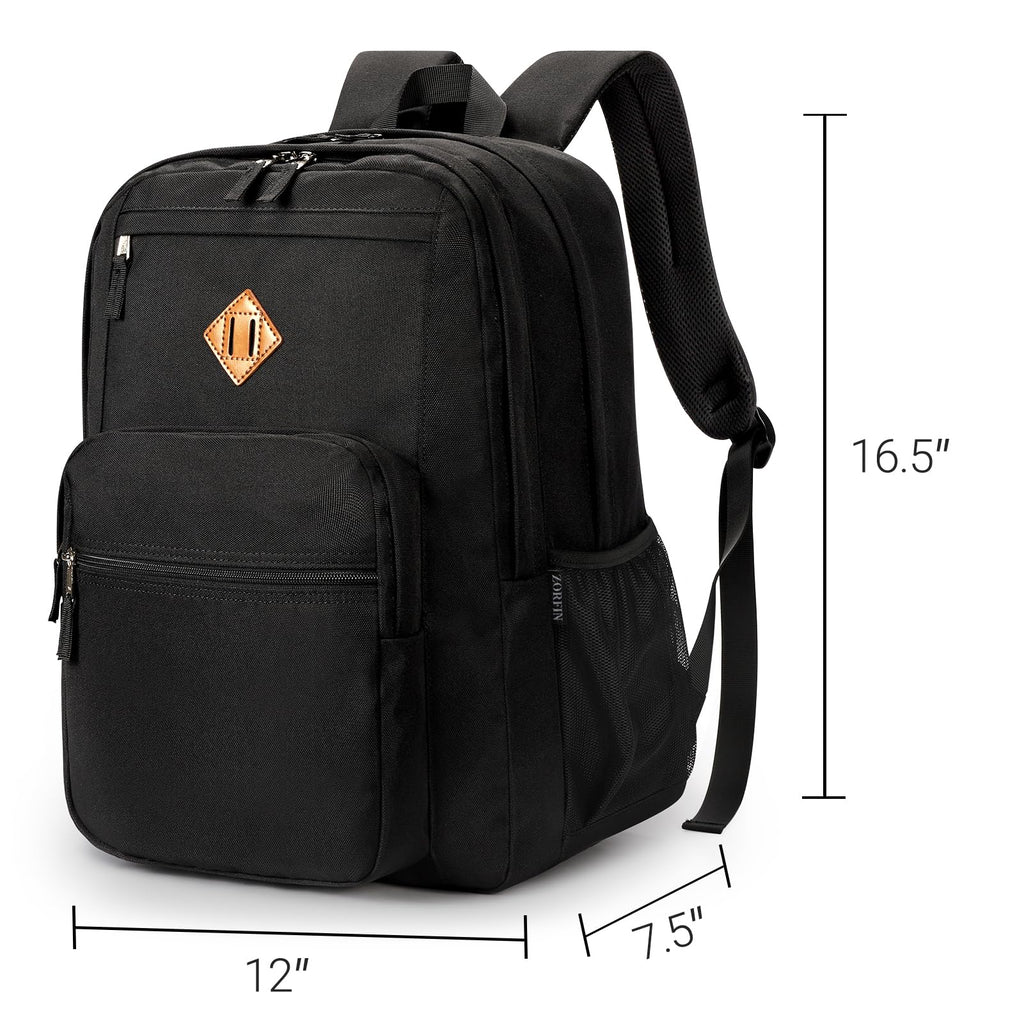 Black 26L Water Resistant Backpack O3396