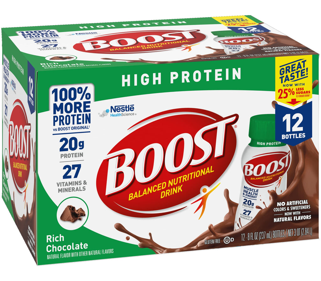 High Protein Nutritional Drink Rich Chocolate 8 FL OZ 12 CT V754