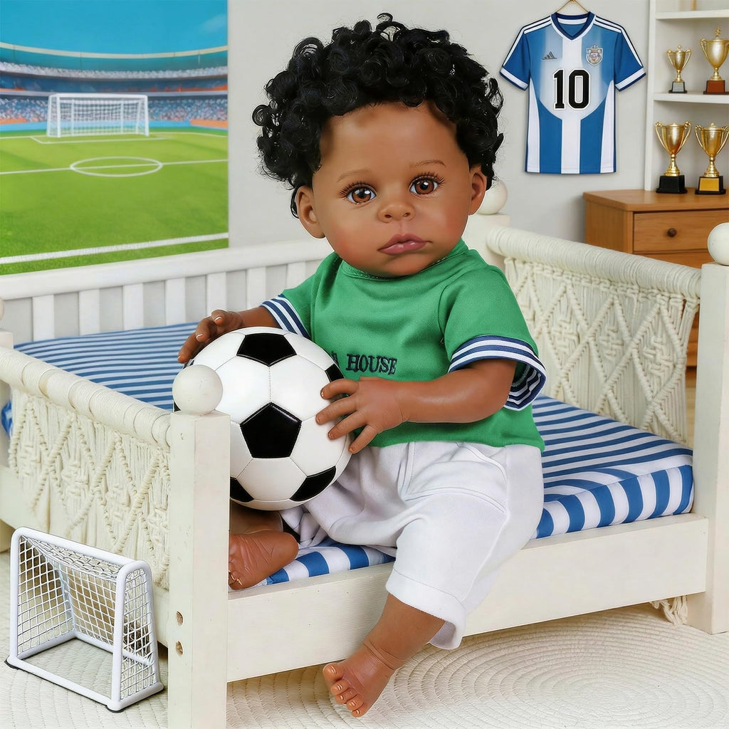 Black 20 Inch Reborn Baby Doll M74858
