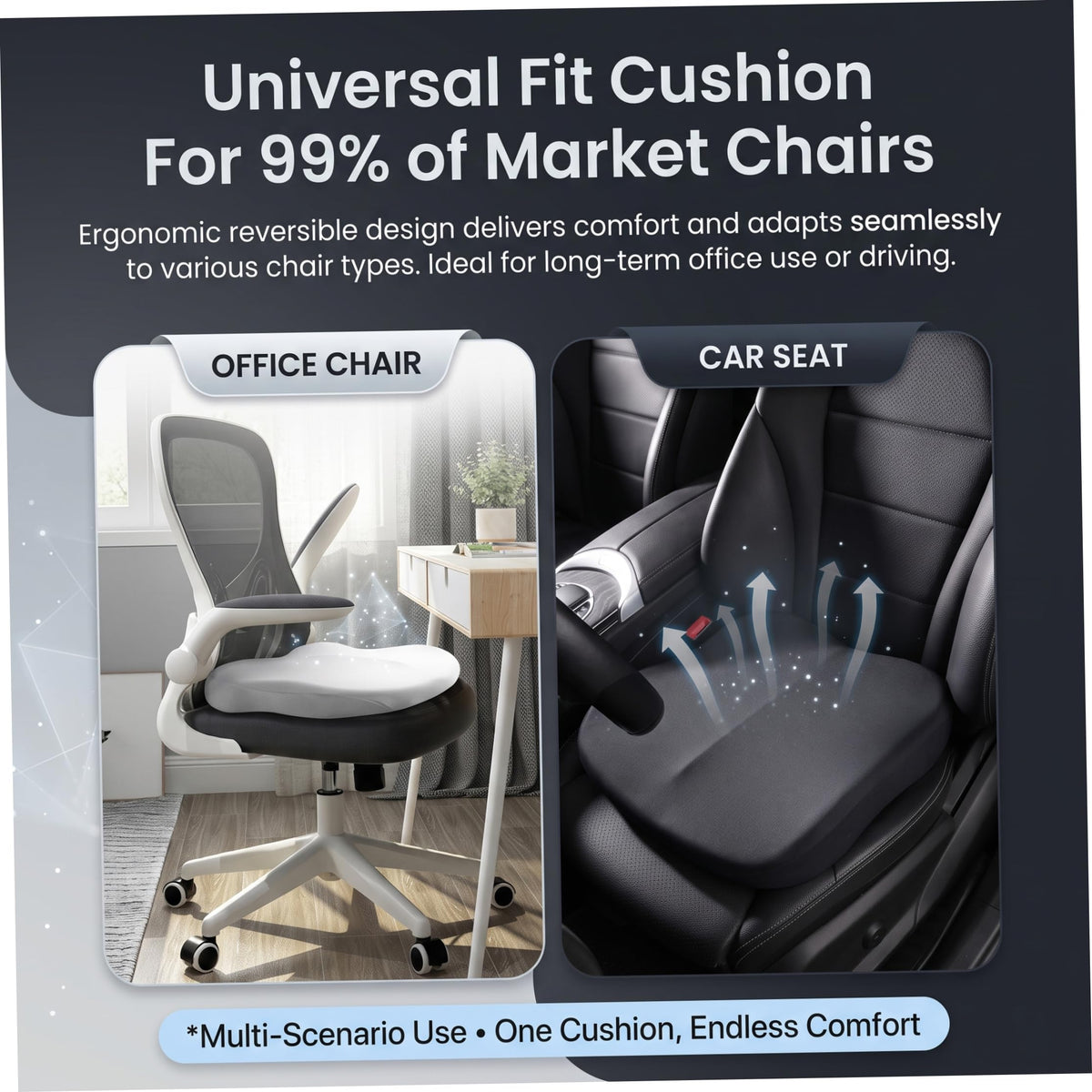 Backless Booster Car Seat Black O782