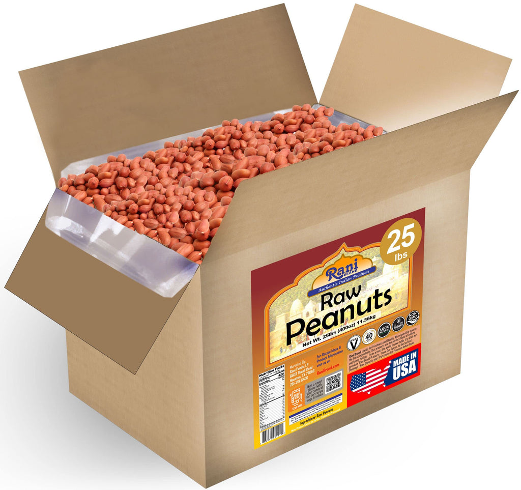 Raw Whole Peanuts With Skin 25lbs Bulk Box Y350304