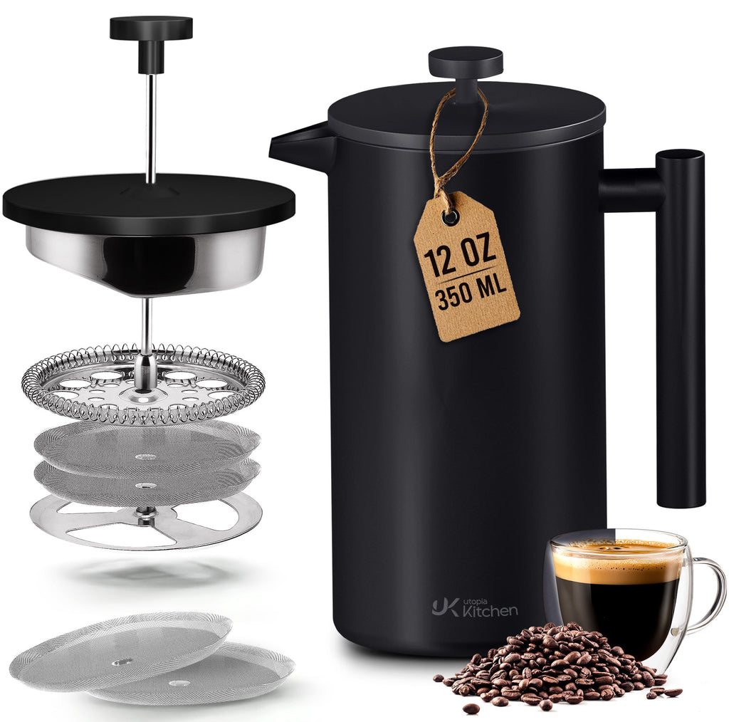 Stainless Steel French Press 12 Oz I2445