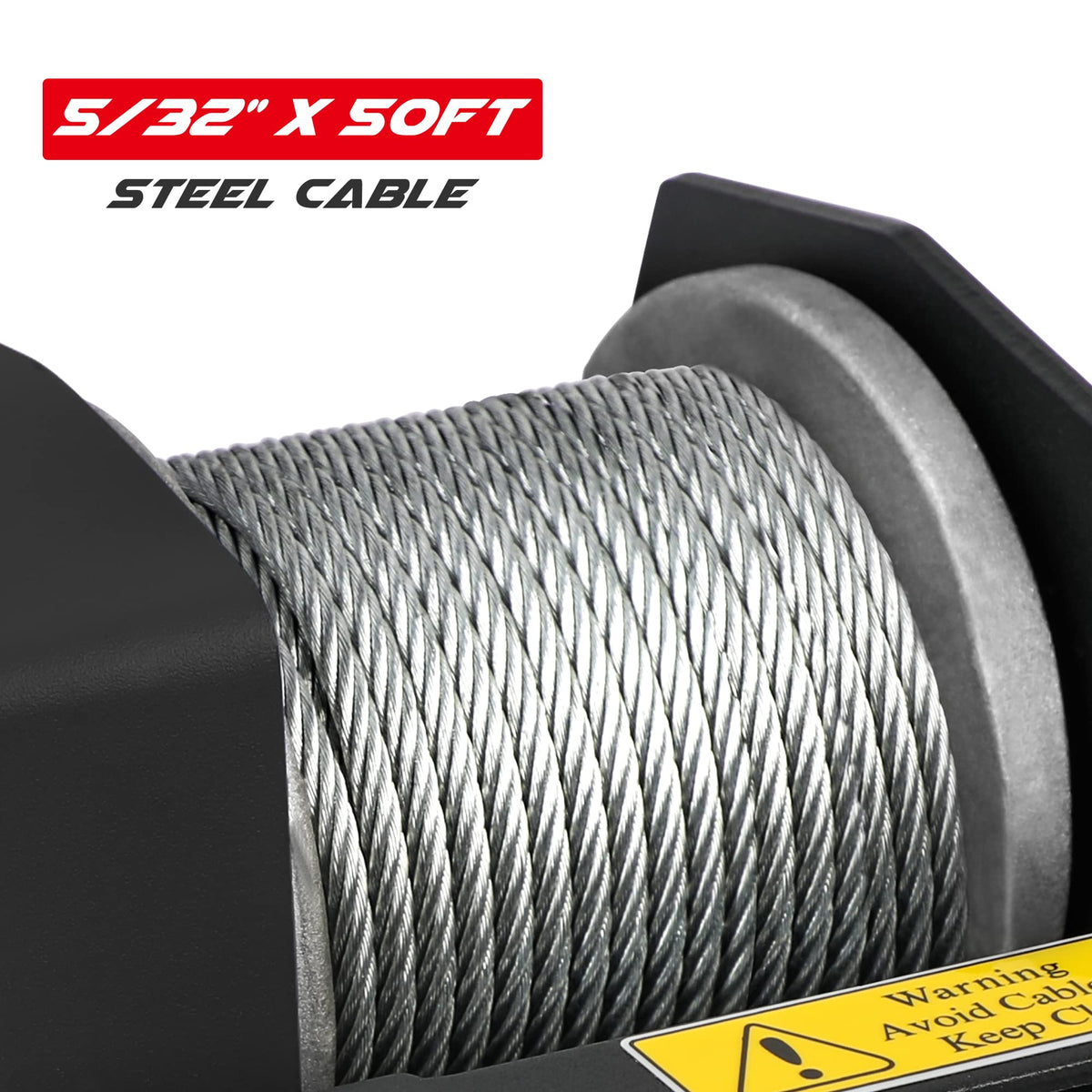 2500lbs 12V Waterproof Electric Winch with Steel Cable M29648