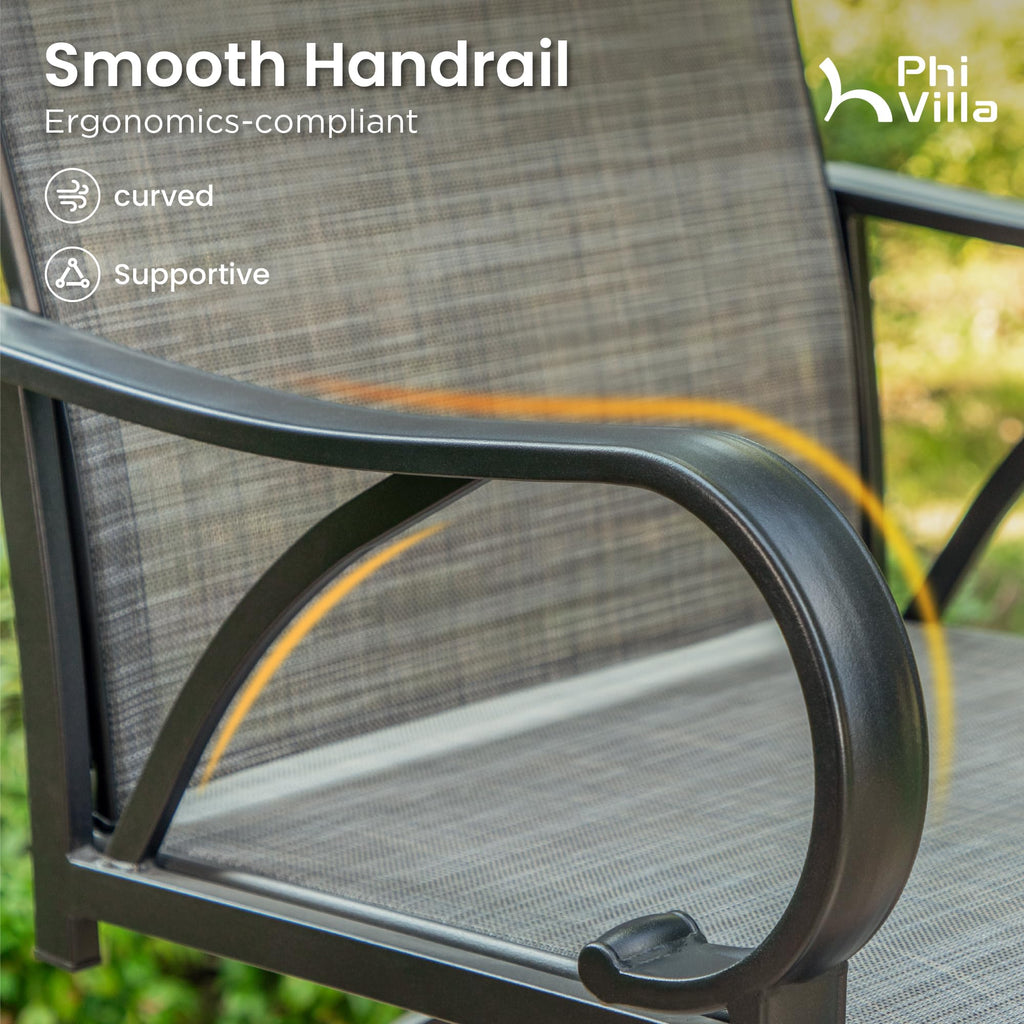 Set of 4 Swivel Outdoor Bar Stools G2493