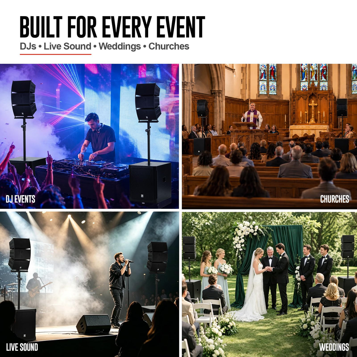 8000W Active Line Array PA System Z551