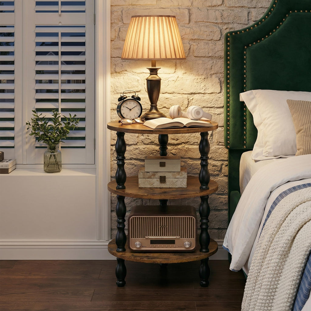 3-Tier Small Oval Side Table Q2669