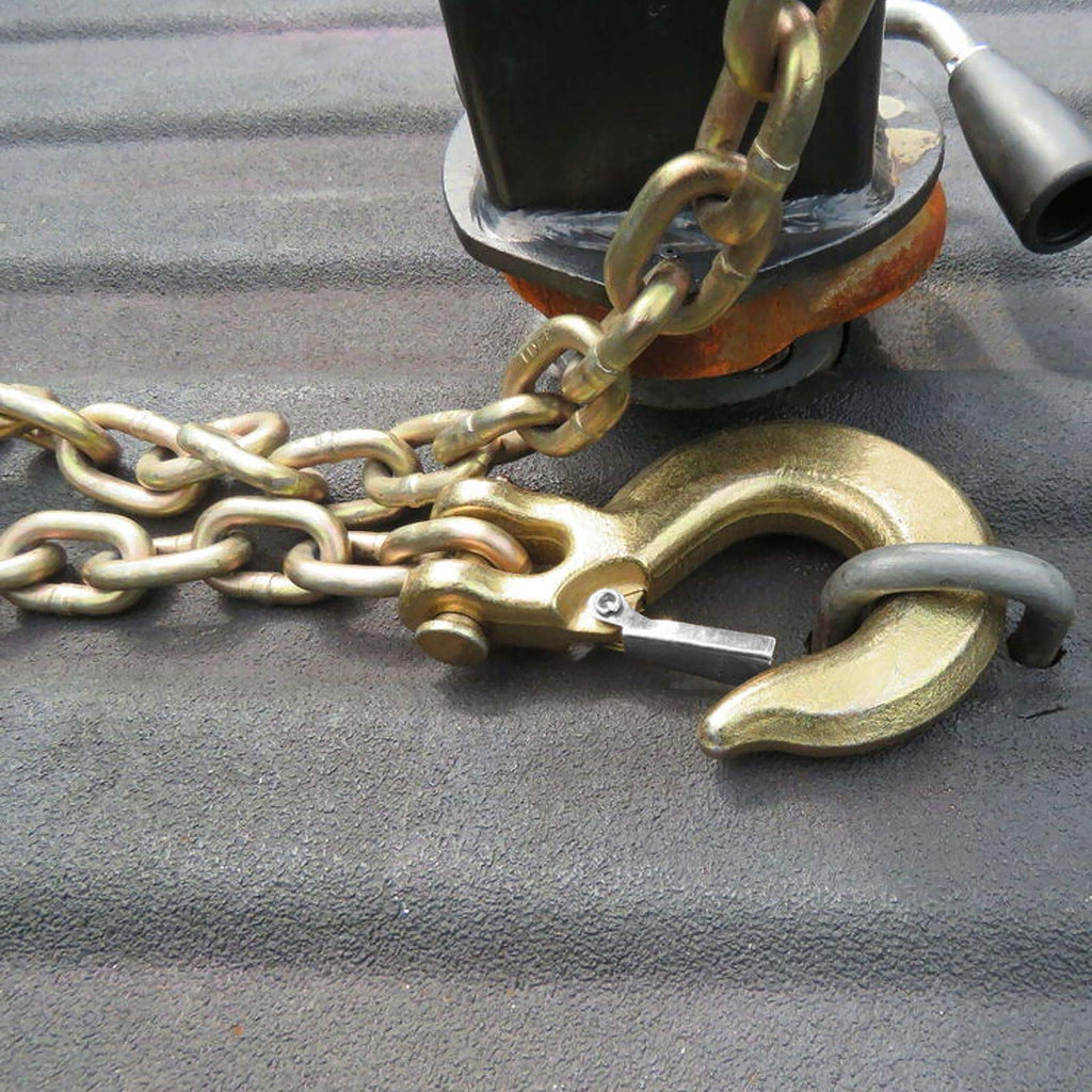 3/8 Inch Clevis Slip Hook with Safety Latch, 18000 Lb Capacity F143304
