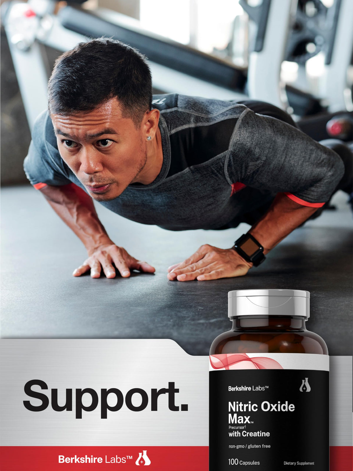 Nitric Oxide Supplement with Creatine Monohydrate 100 Capsules C5506