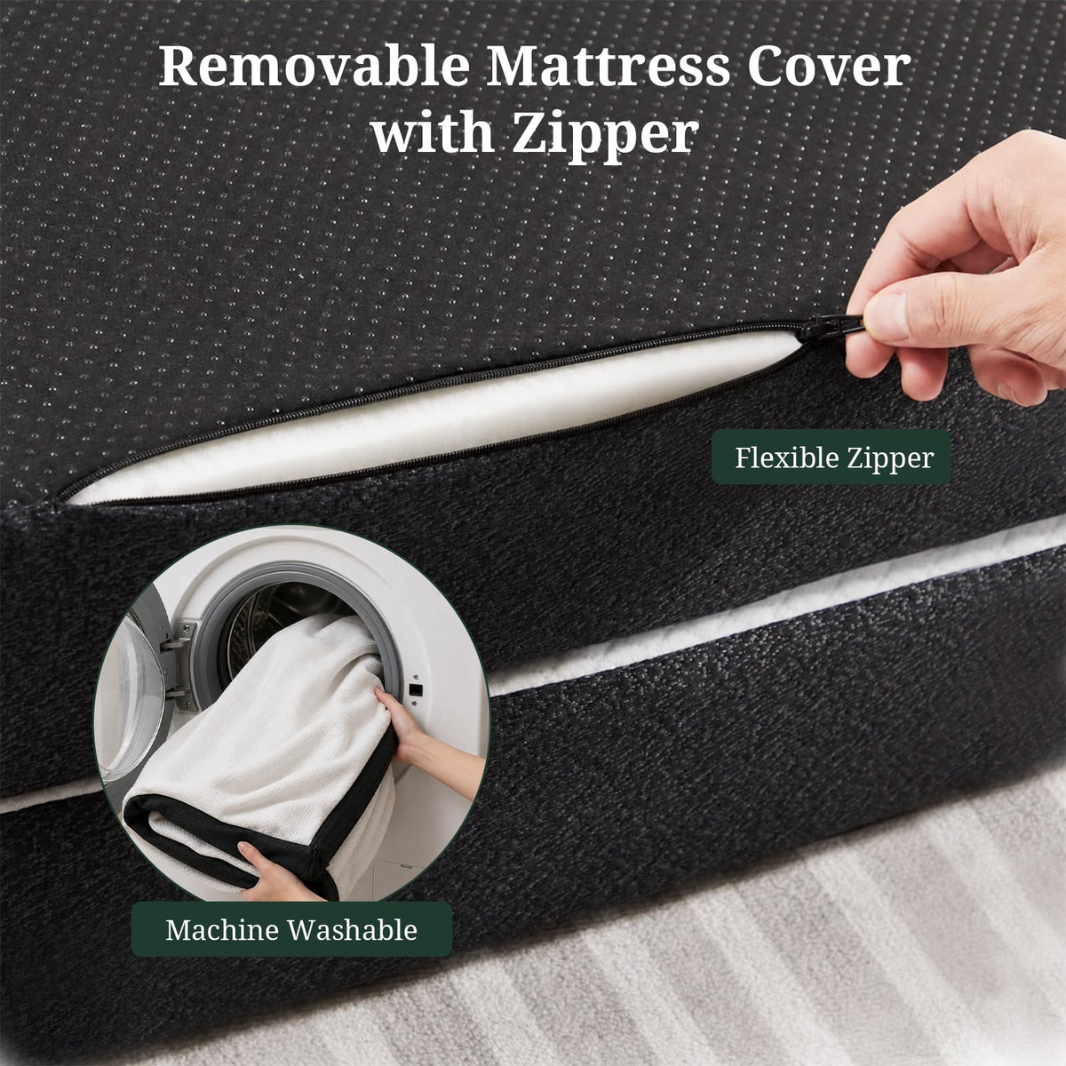 3 Inch Twin Tri-Fold Memory Foam Mattress Z6316