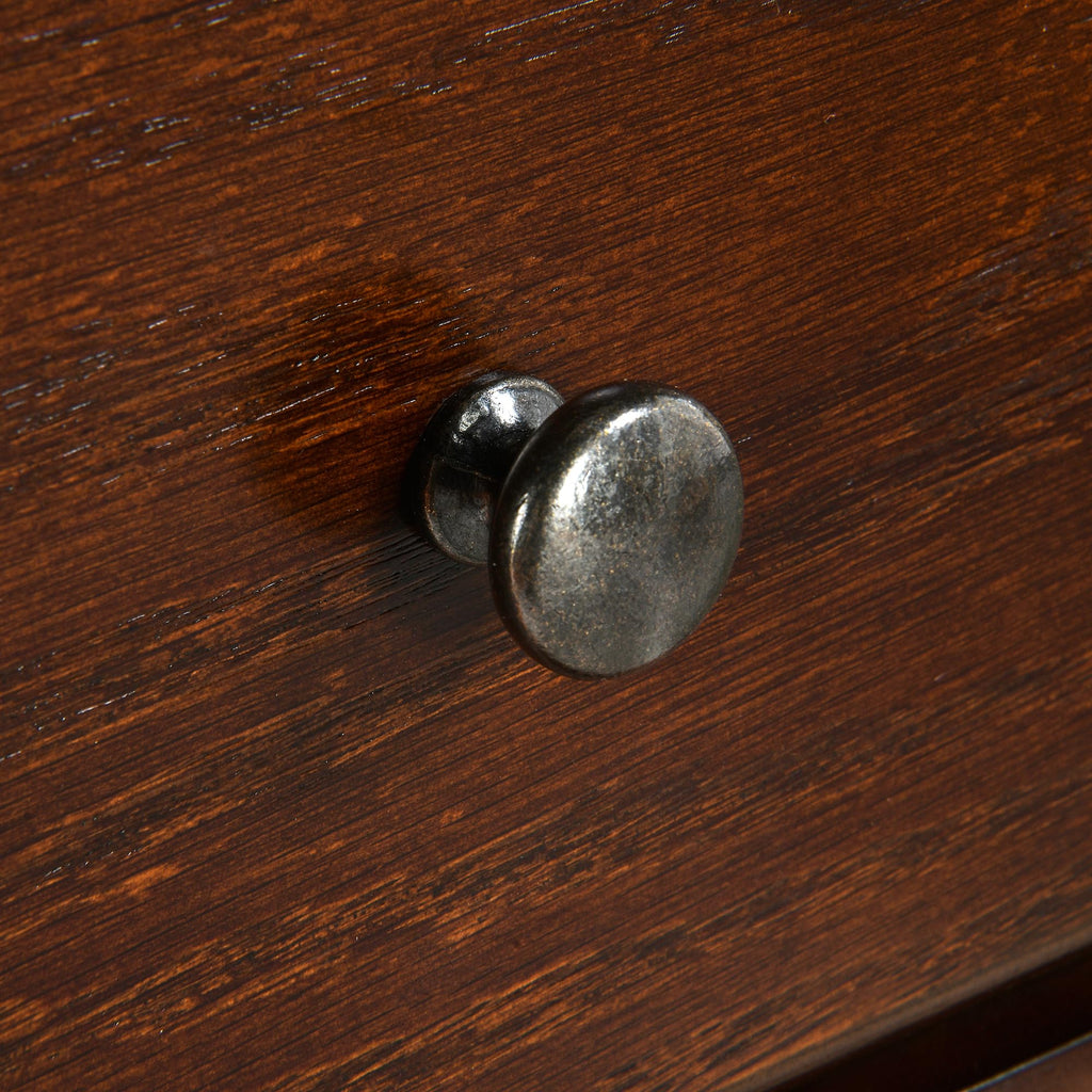 Narrow Wood End Table with Drawer O681