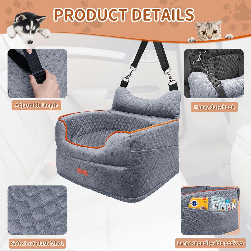 Dog Car Seat with Memory Foam Cushion S9004