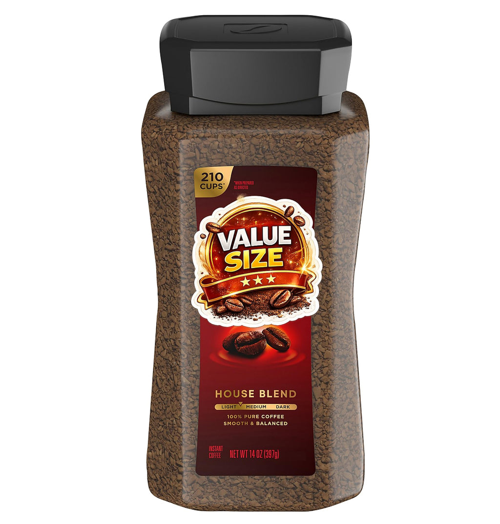 Instant Coffee 14oz Plastic Jar 2 Count H505