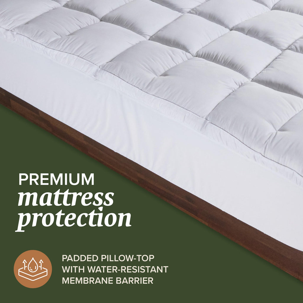 King Size Down Alternative Pillows and Mattress Protector L3868