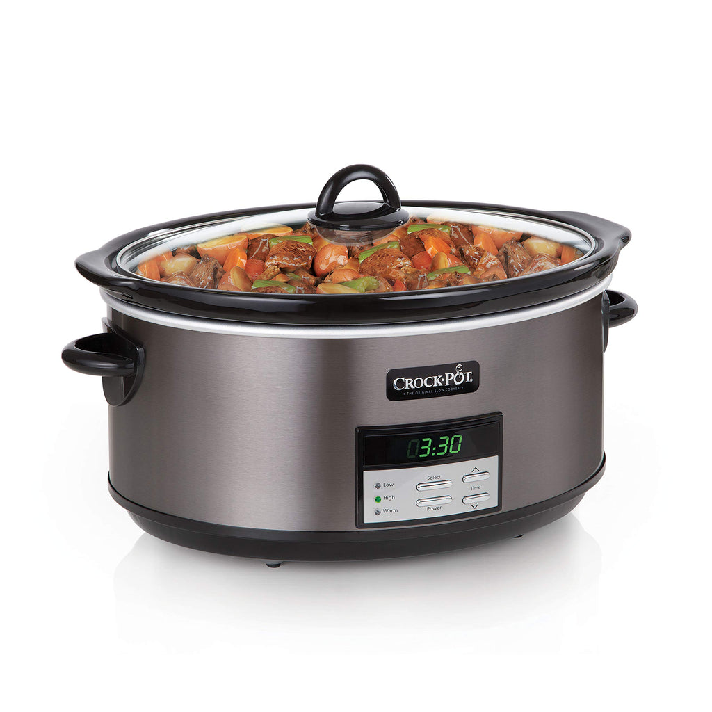 8 Quart Programmable Slow Cooker + 7 Quart Oval Manual Slow Cooker, Stainless Steel Z10189