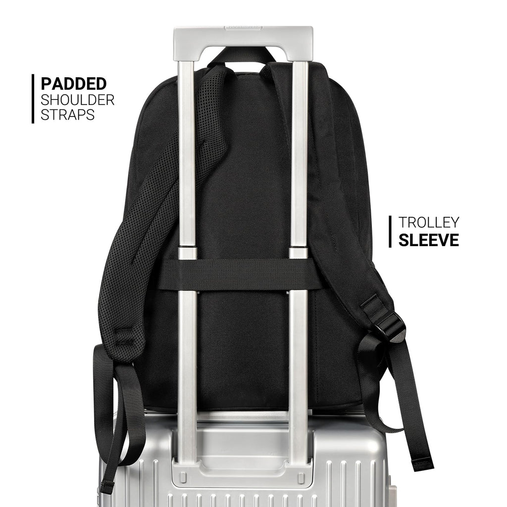 Black 26L Water Resistant Backpack O3396