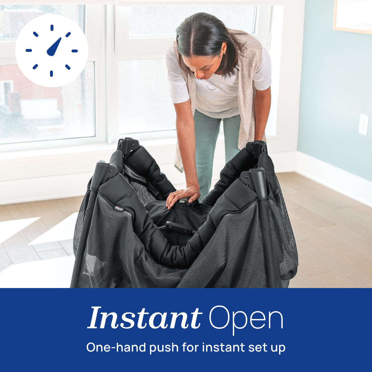 Instant Setup Playard with Bassinet and Carry Bag I2810