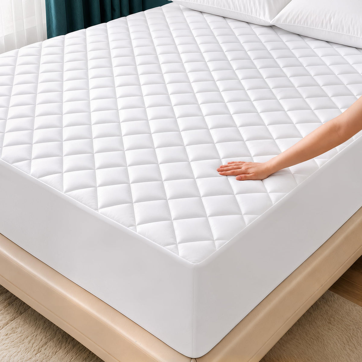 Quilted Mattress Pad with 16" Deep Pocket H9319