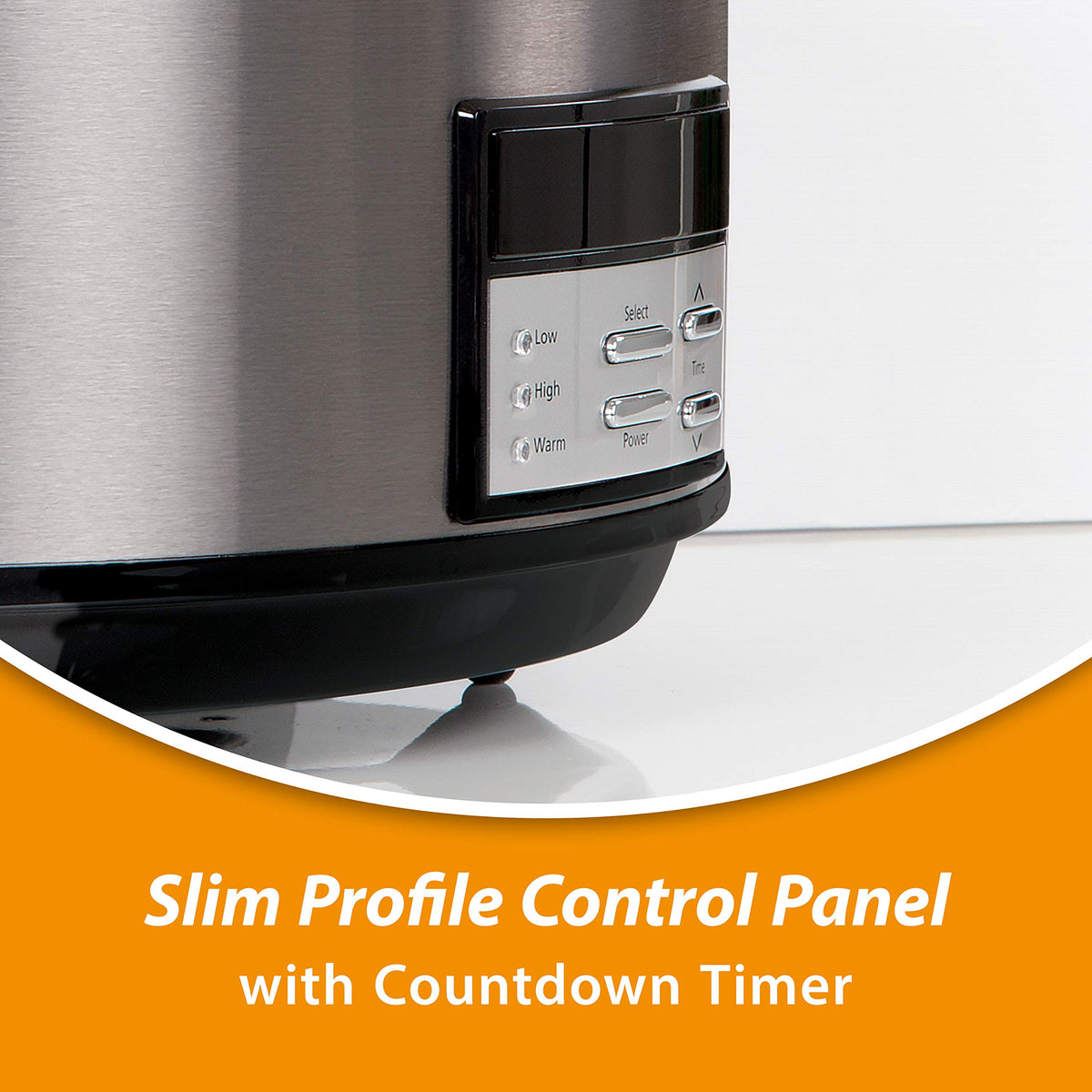 8 Quart Programmable Slow Cooker + 7 Quart Oval Manual Slow Cooker, Stainless Steel Z10189