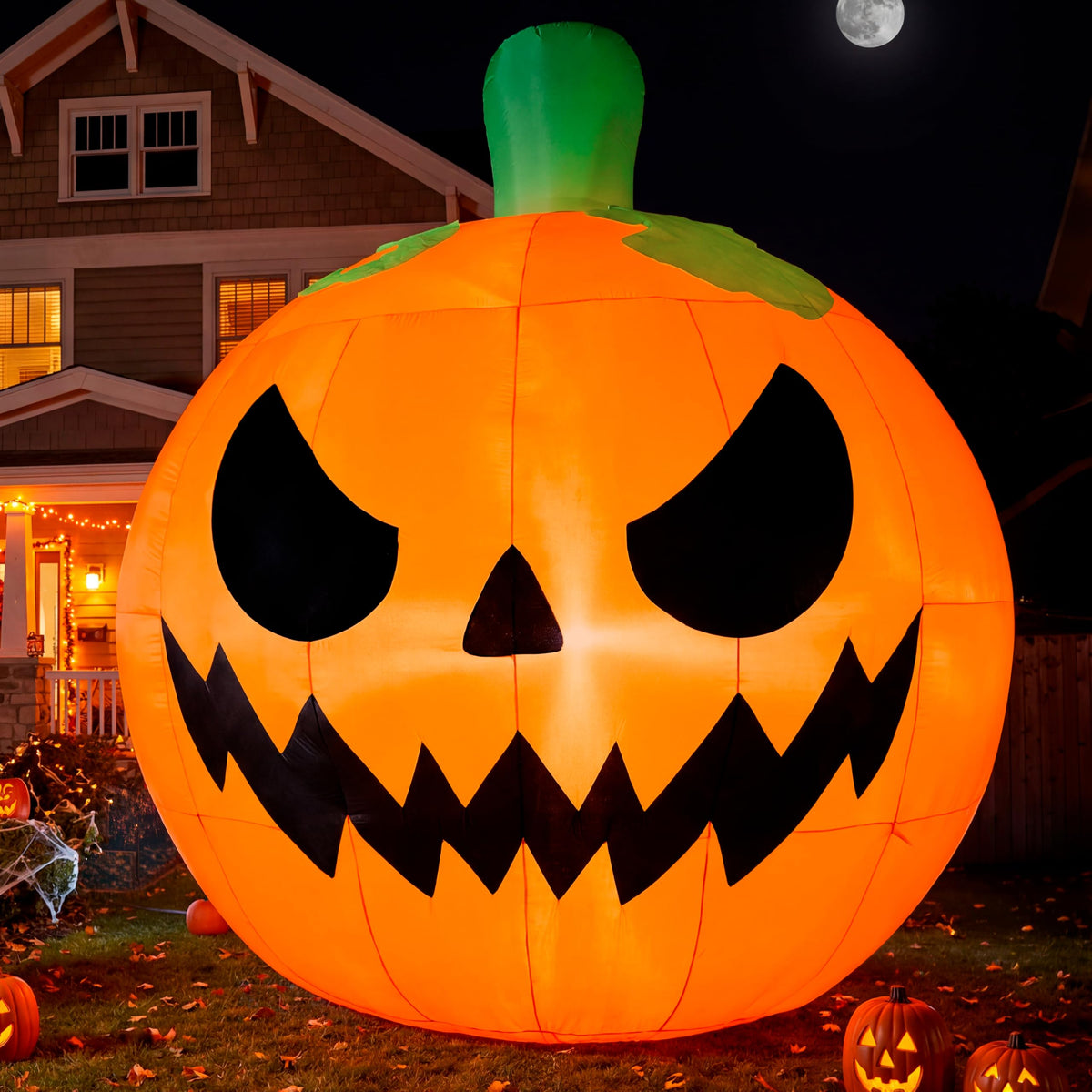 10FT Tall Inflatable Pumpkin with Built-in LED Lights L82407