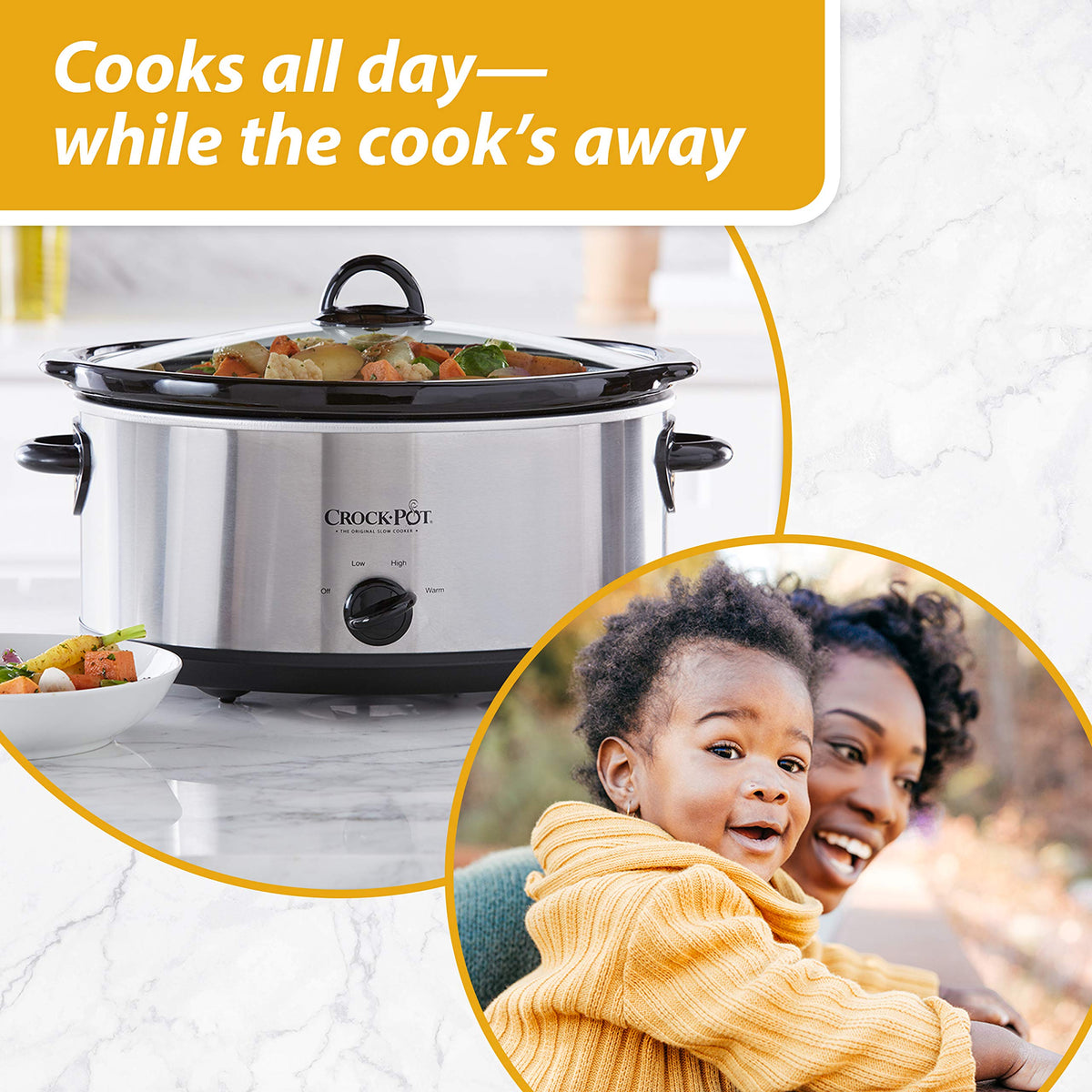 8 Quart Programmable Slow Cooker + 7 Quart Oval Manual Slow Cooker, Stainless Steel Z10189
