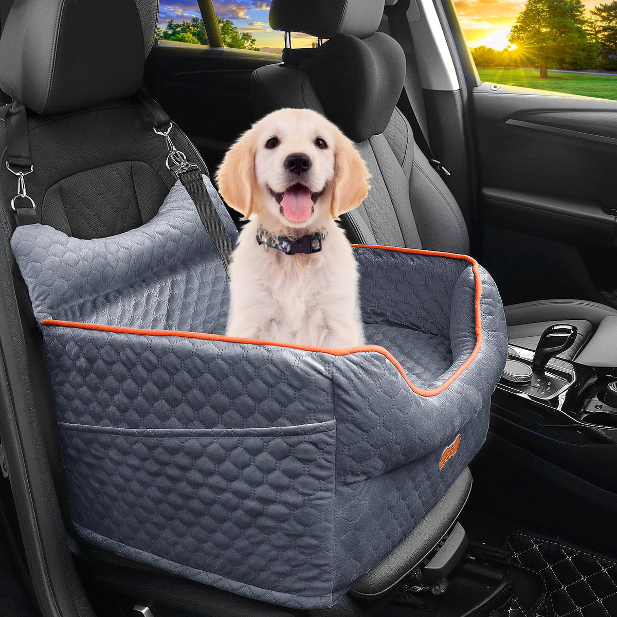Dog Car Seat with Memory Foam Cushion S9004