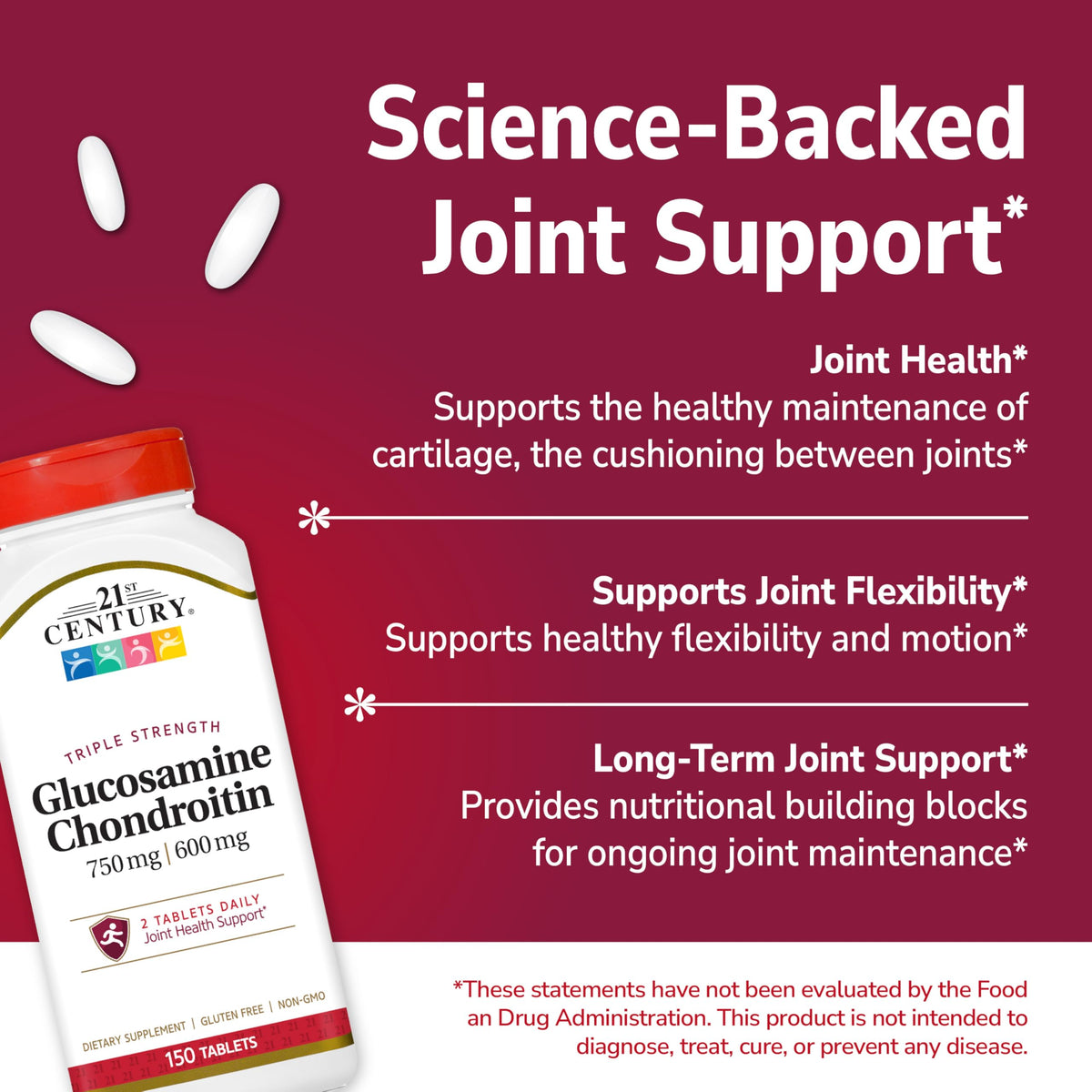 Glucosamine Chondroitin 750mg/600mg 150ct B161101