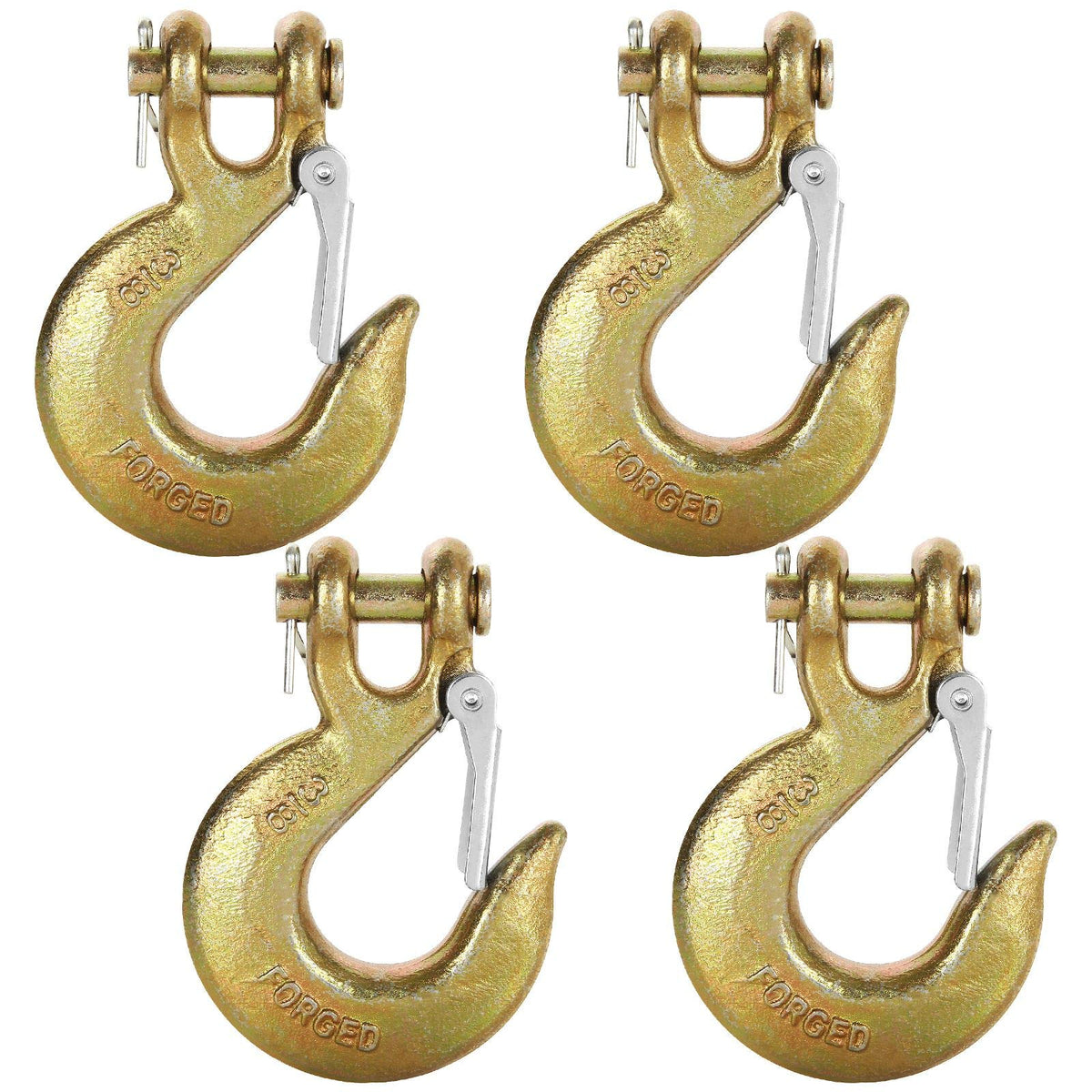 3/8 Inch Clevis Slip Hook with Safety Latch, 18000 Lb Capacity F143304
