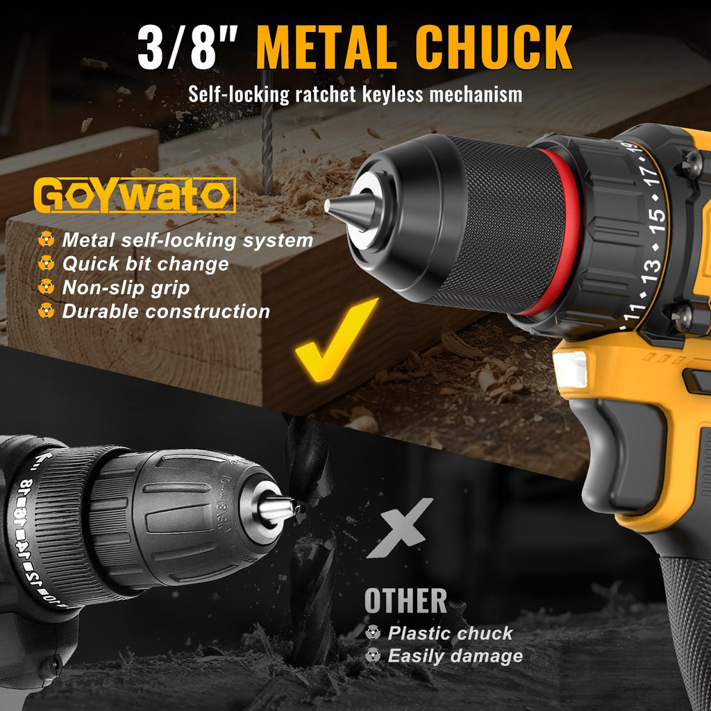 21V Brushless Cordless Drill & Impact Driver Combo Kit J807