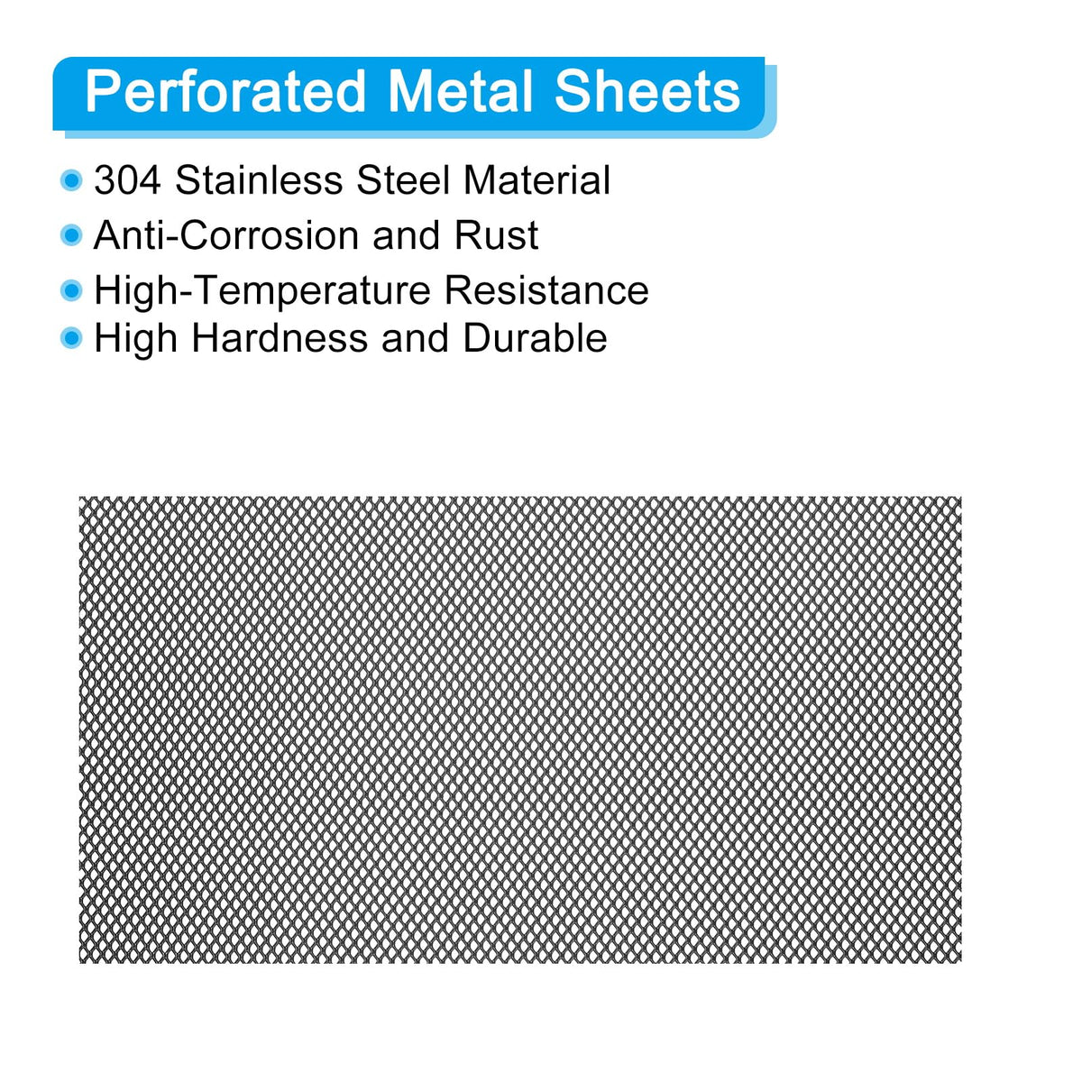 40" x 13" Black Aluminum Diamond Hole Mesh Sheet S807689