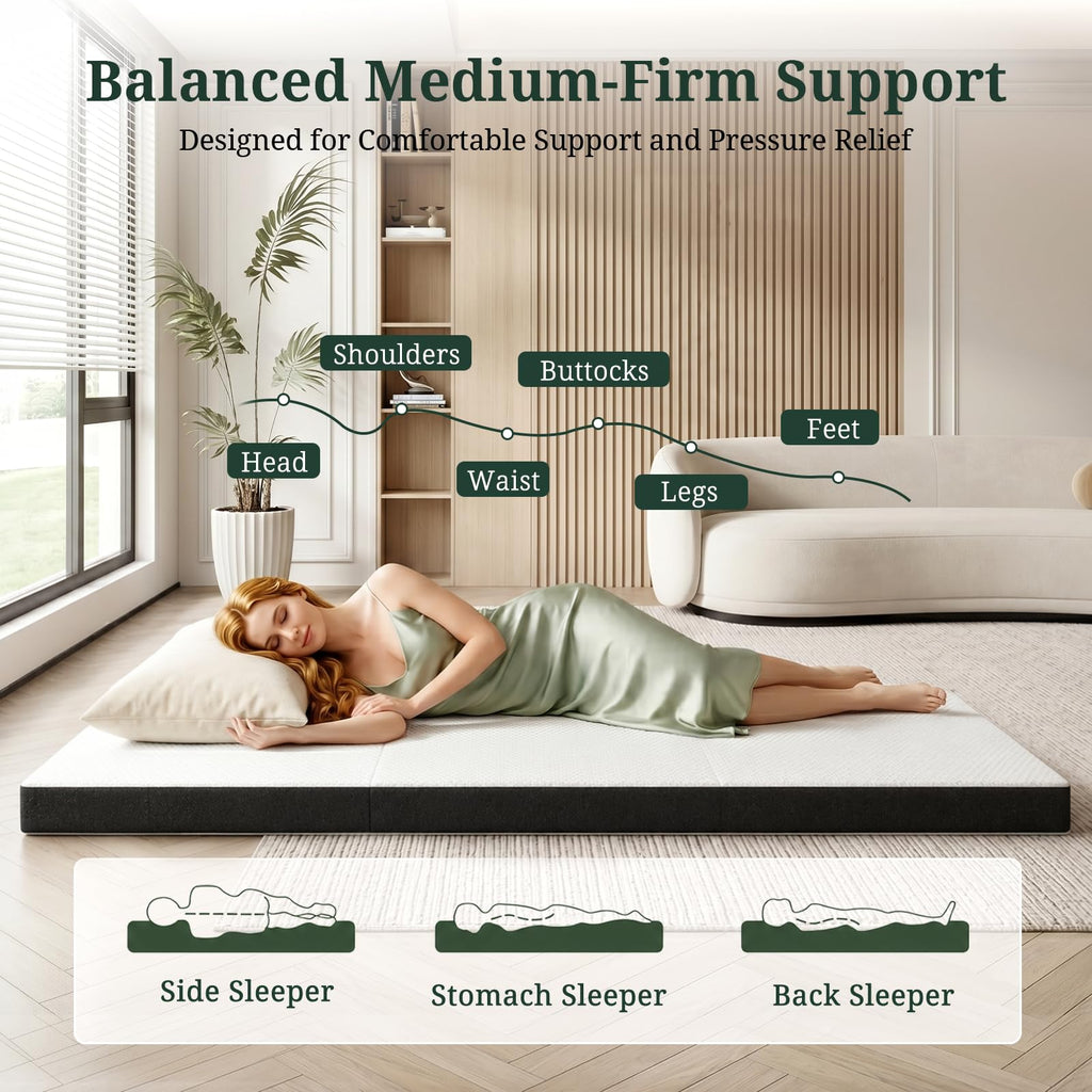 3 Inch Twin Tri-Fold Memory Foam Mattress Z6316
