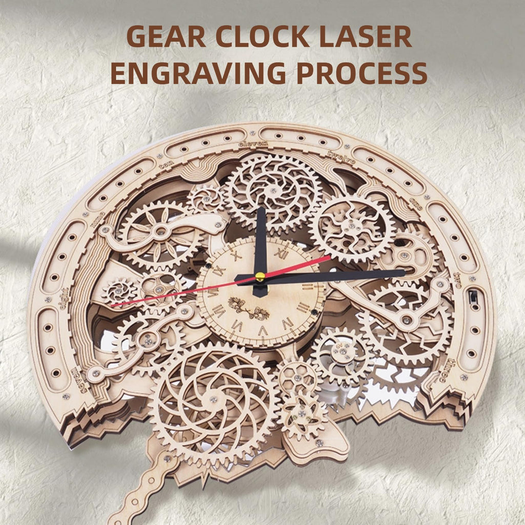 Wooden Puzzle Clock P9778