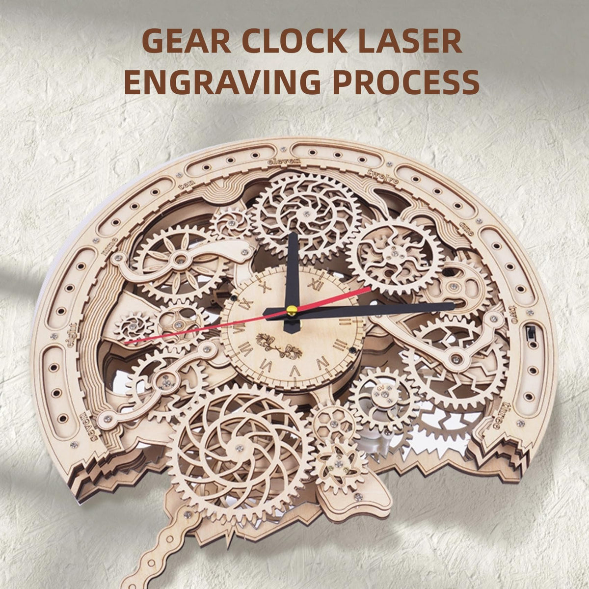 Wooden Puzzle Clock P9778