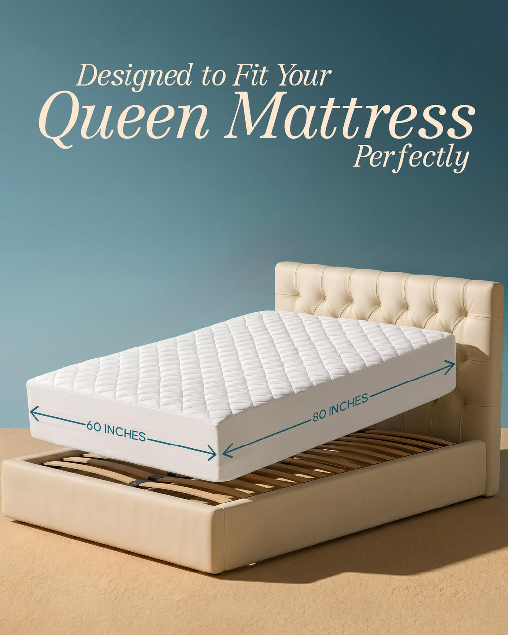 Quilted Mattress Pad with 16" Deep Pocket H9319