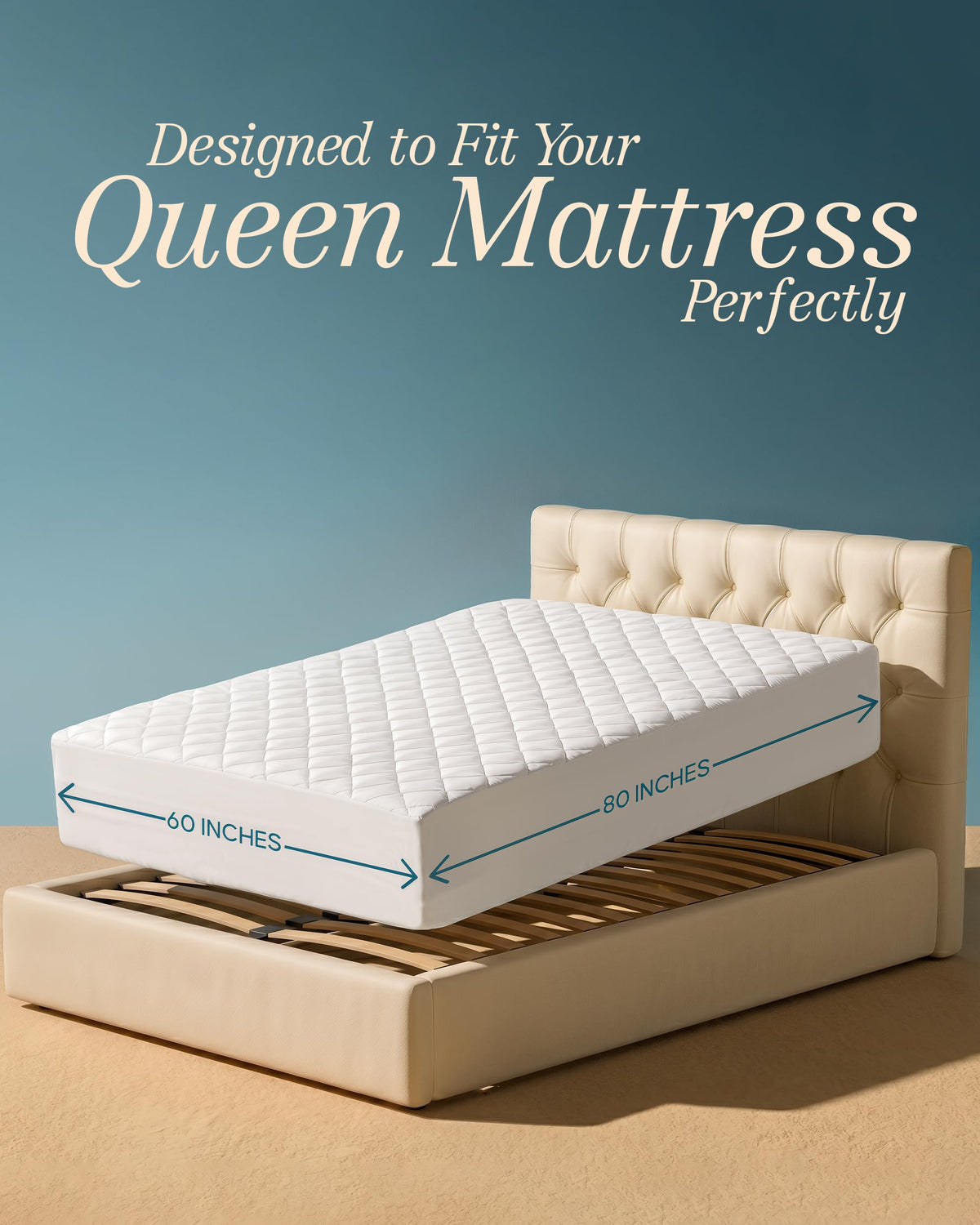 Quilted Mattress Pad with 16" Deep Pocket H9319