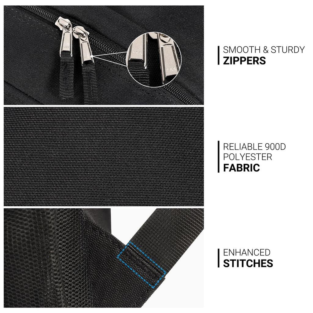 Black 26L Water Resistant Backpack O3396