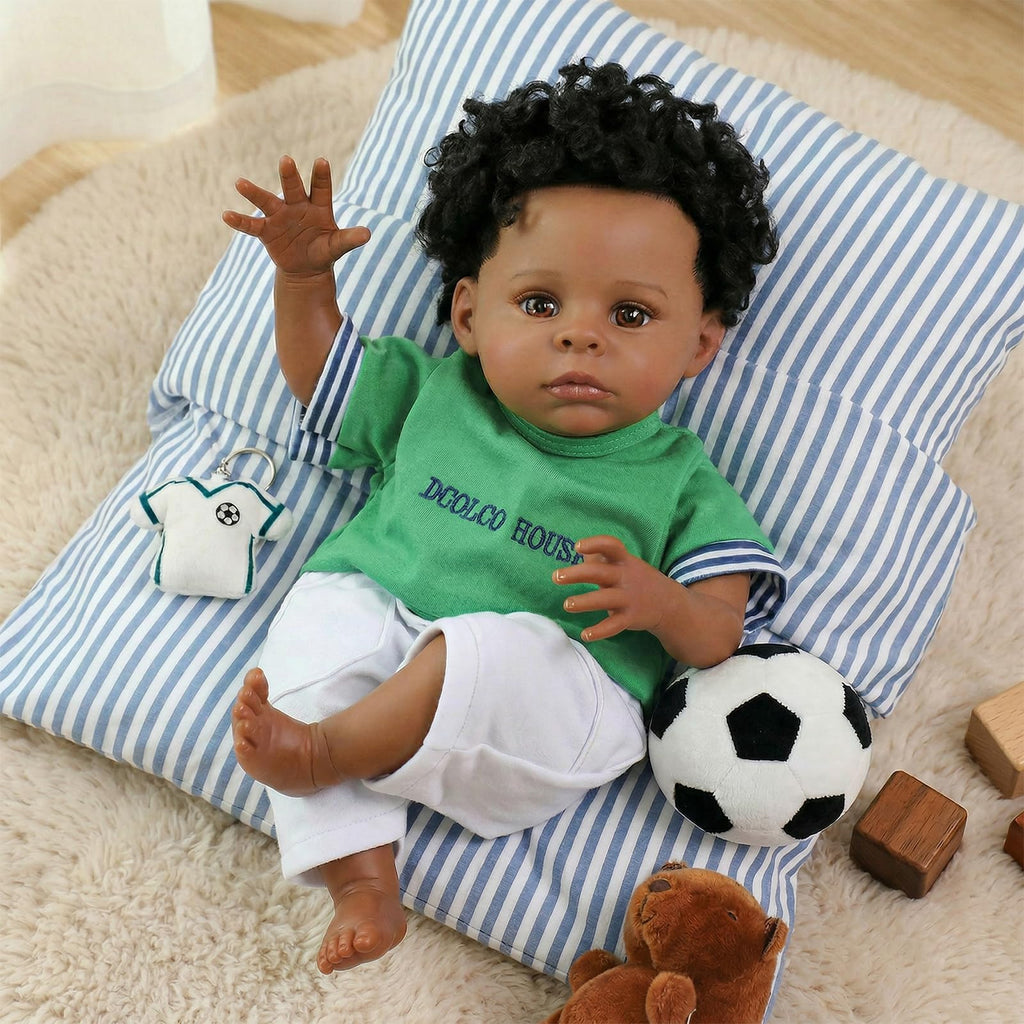 Black 20 Inch Reborn Baby Doll M74858