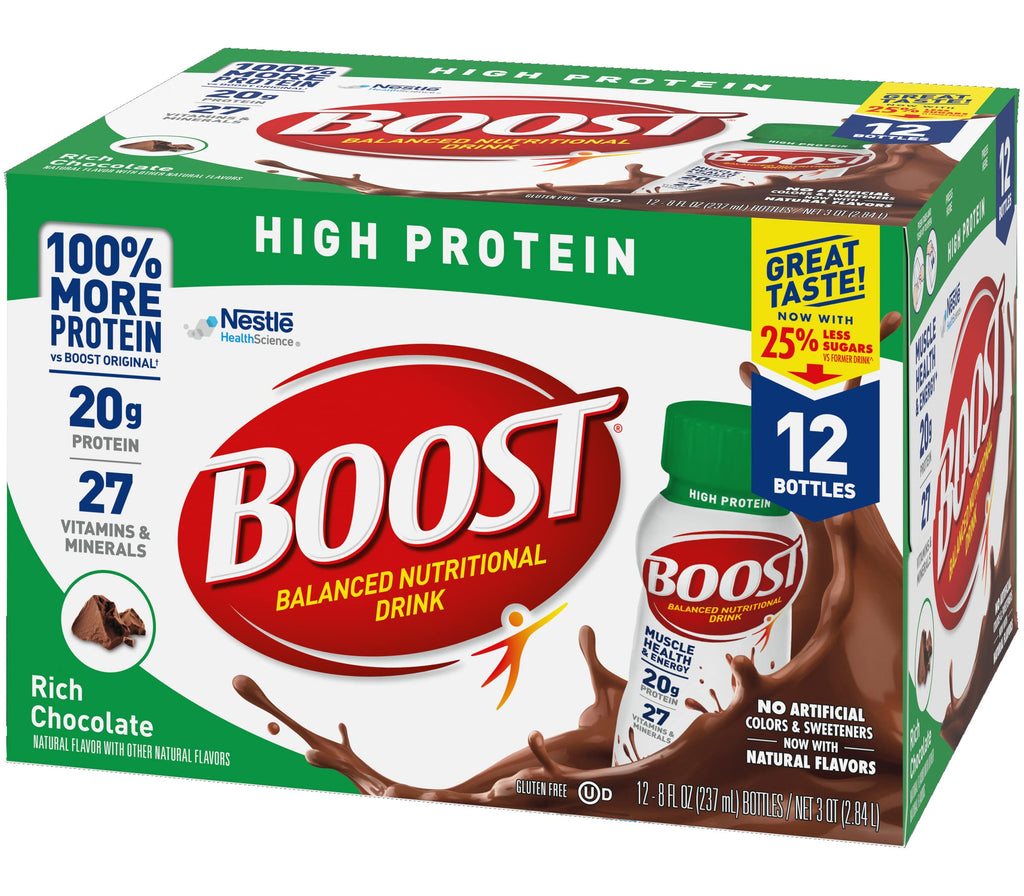 High Protein Nutritional Drink Rich Chocolate 8 FL OZ 12 CT V754