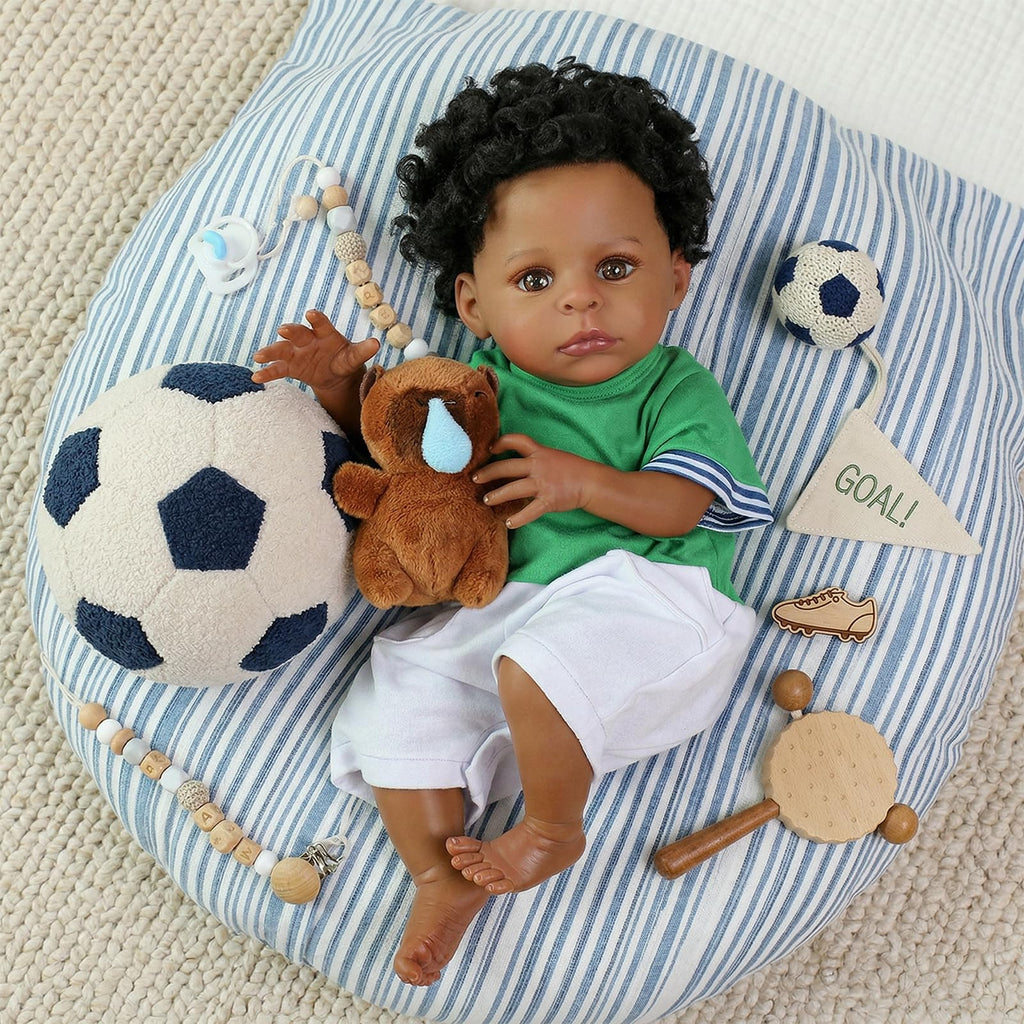 Black 20 Inch Reborn Baby Doll M74858