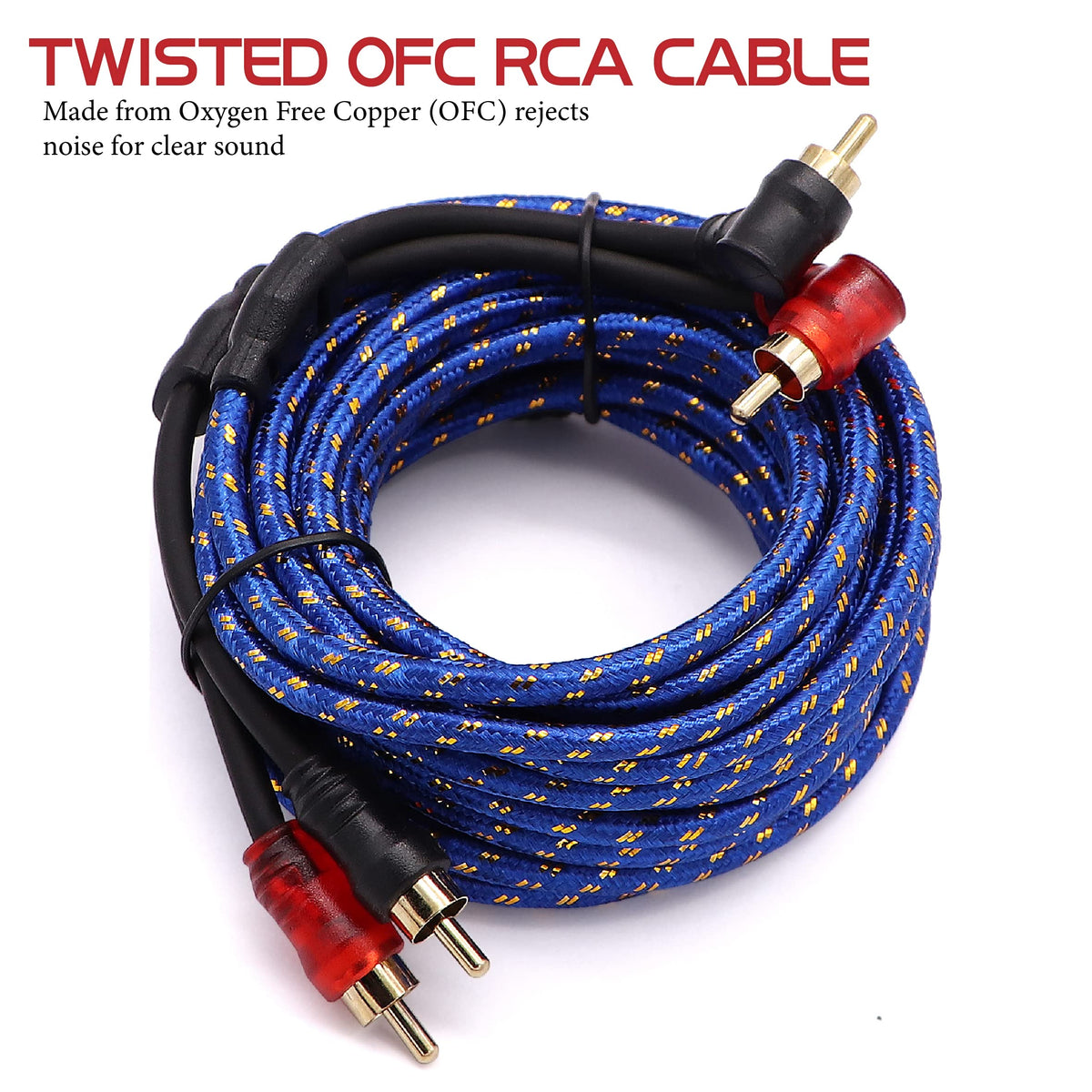 0 Gauge 3000 Watt Amp Wiring Kit with Power RCA Speaker Wire I264799
