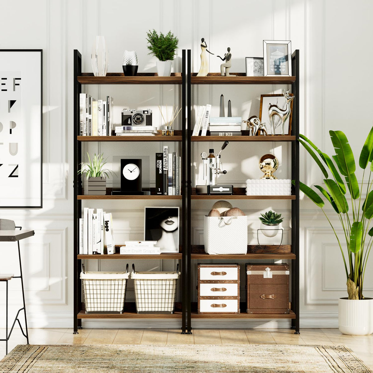 5 Tier Freestanding Bookshelf X7014