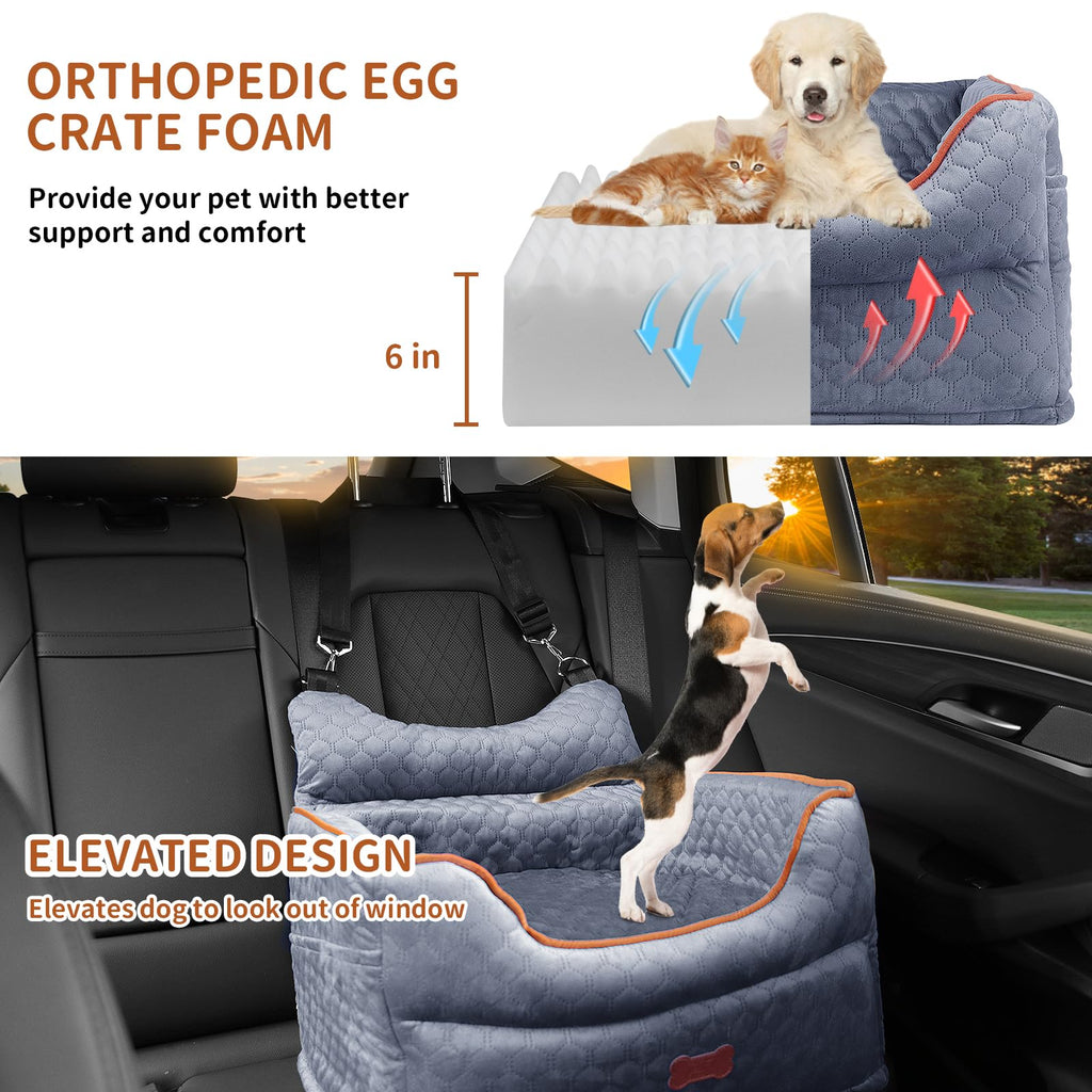 Dog Car Seat with Memory Foam Cushion S9004