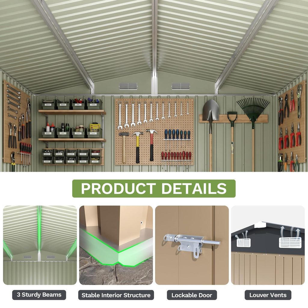 10x12 FT Outdoor Storage Shed H70151