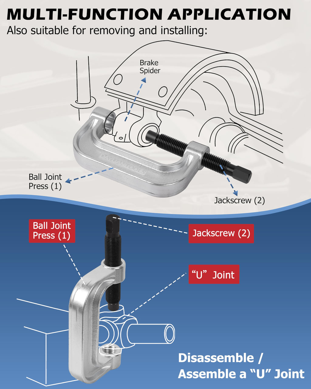 Ball Joint Press & U Joint Removal Tool Kit S34744