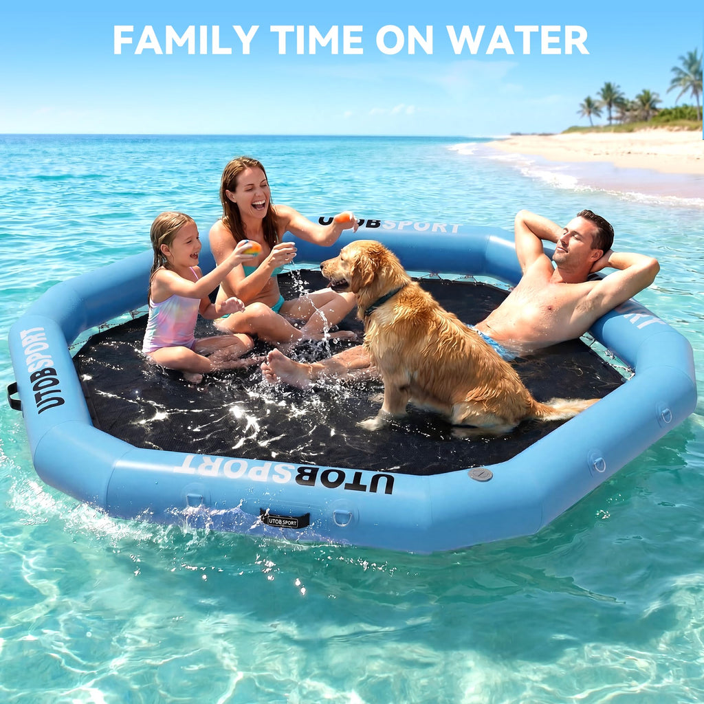 Inflatable Water Hammock Floating Platform with Cupholder K7570