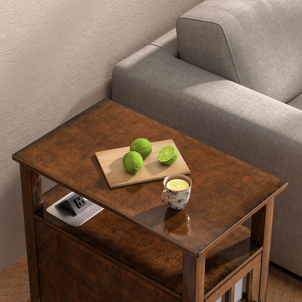 End Table with Charging Station and Storage O41363