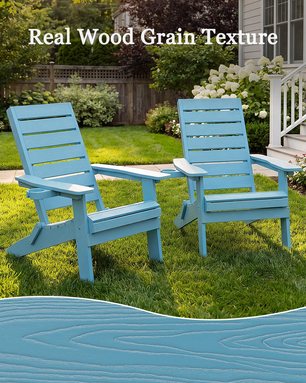 Blue Adirondack Chair Set of 2 G78674