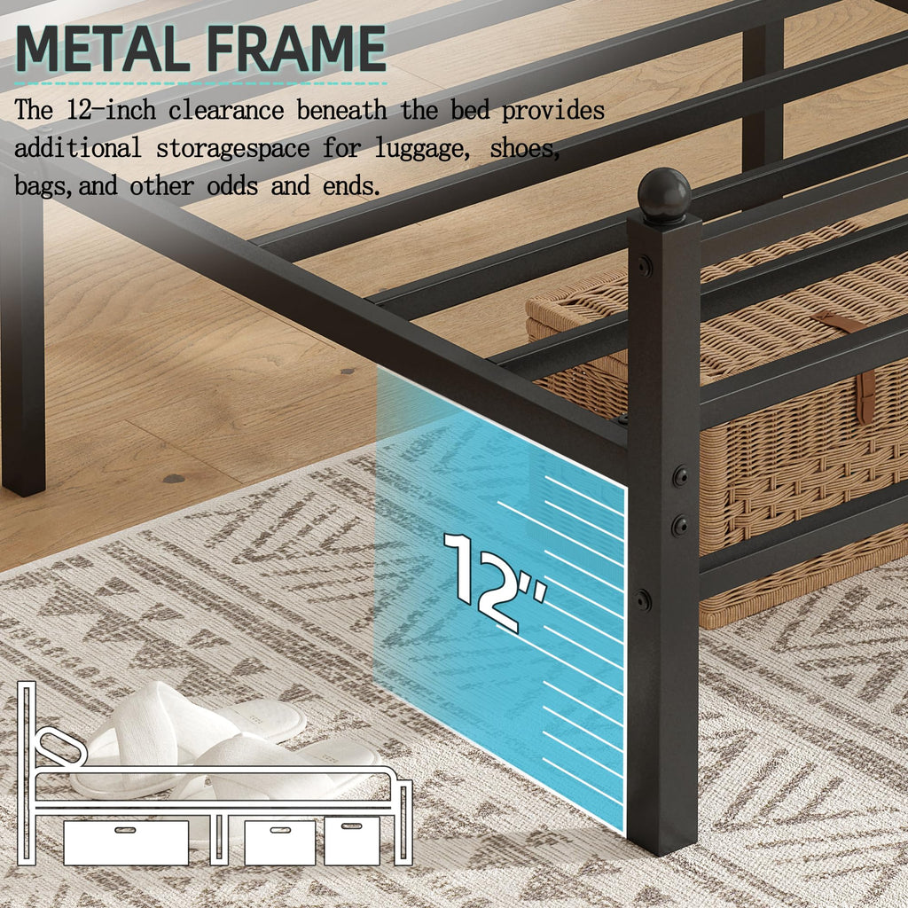 Black Full Size Bed Frame D183371